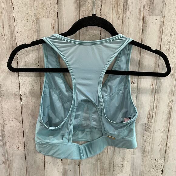 Alala Surf Sports Bra  New Strappy Medium $85 Mesh Aqua Unpadded Rent The Runway - Picture 3 of 5